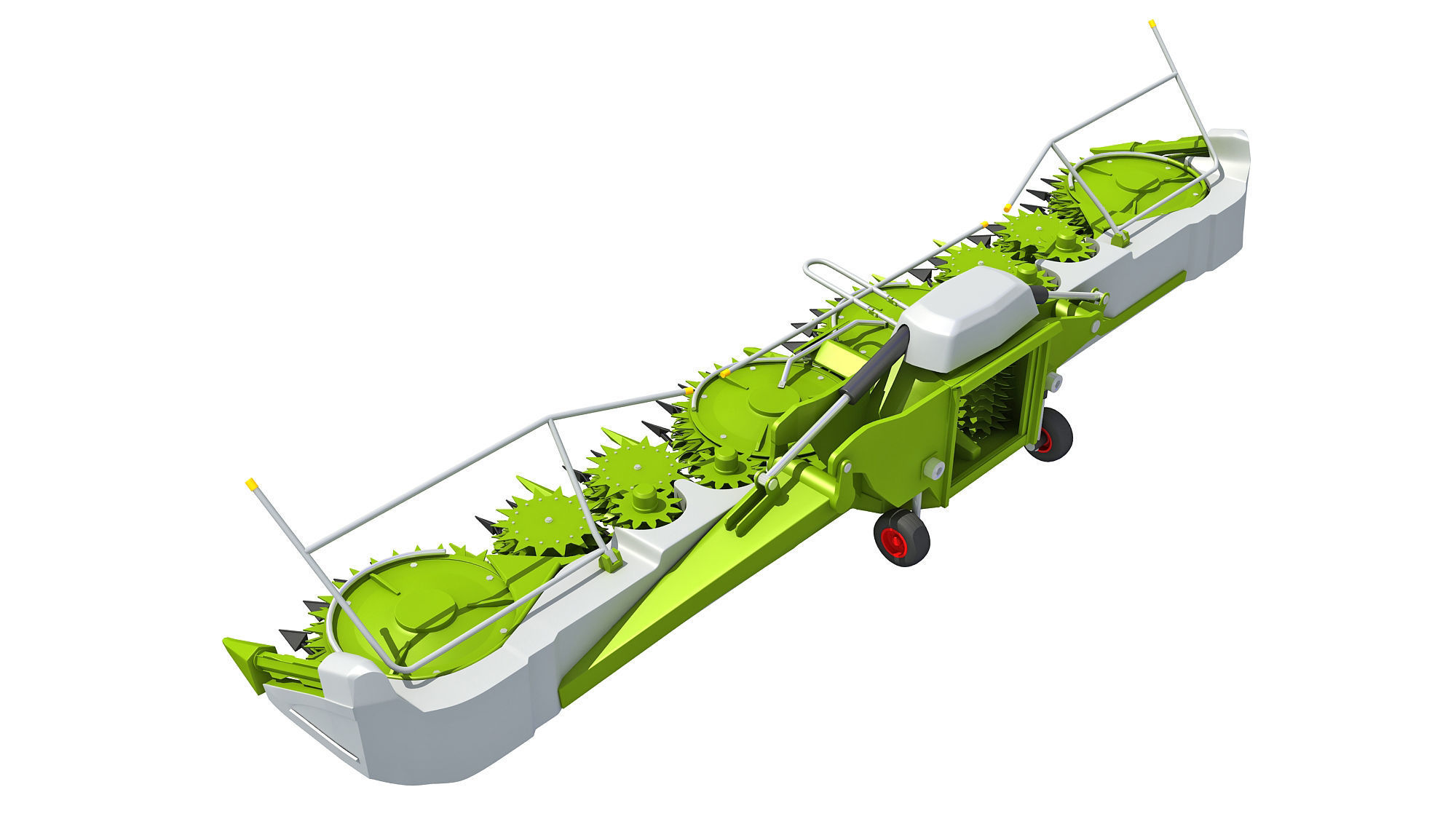 Harvester Threshing Header 3D model_3