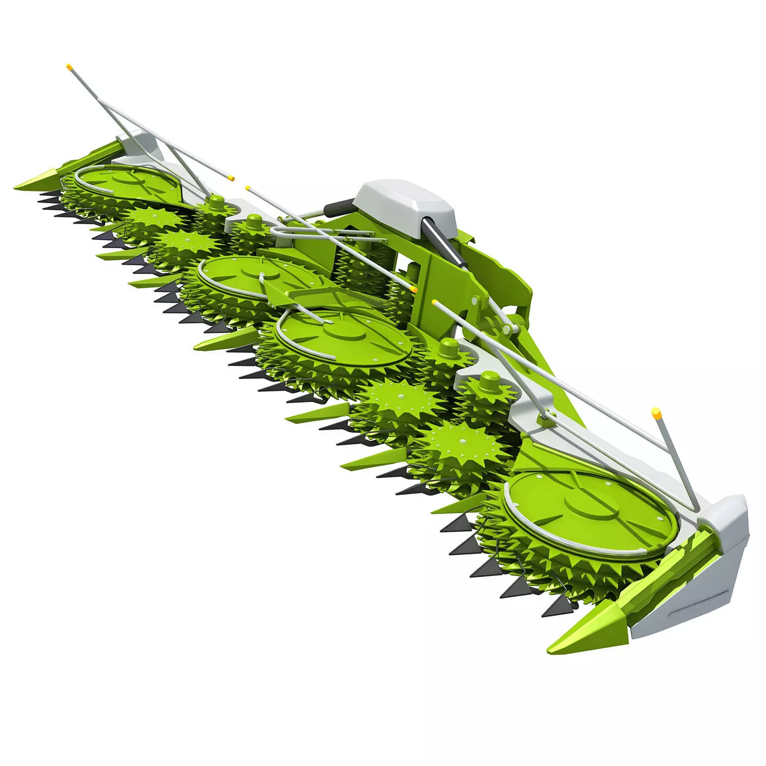 Harvester Threshing Header 3D model_0
