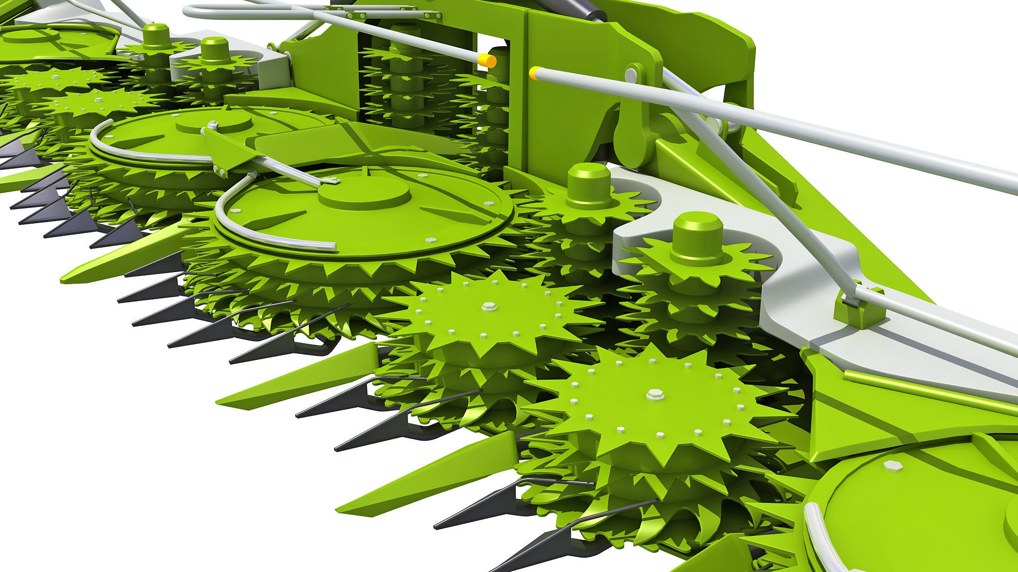 Harvester Threshing Header 3D model_13