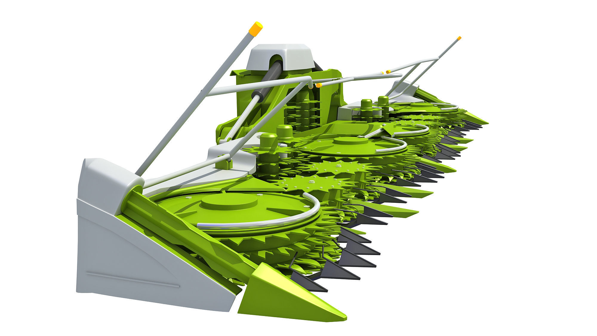 Harvester Threshing Header 3D model_7