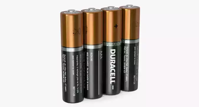 AAA Four Duracell Alkaline Battery