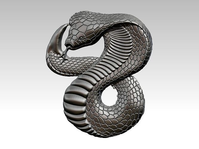 Snake Relief 3D print model