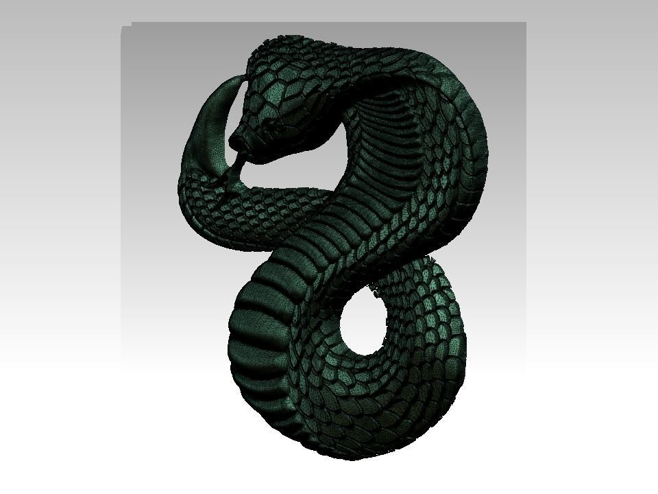 Snake Relief 3D print model_4