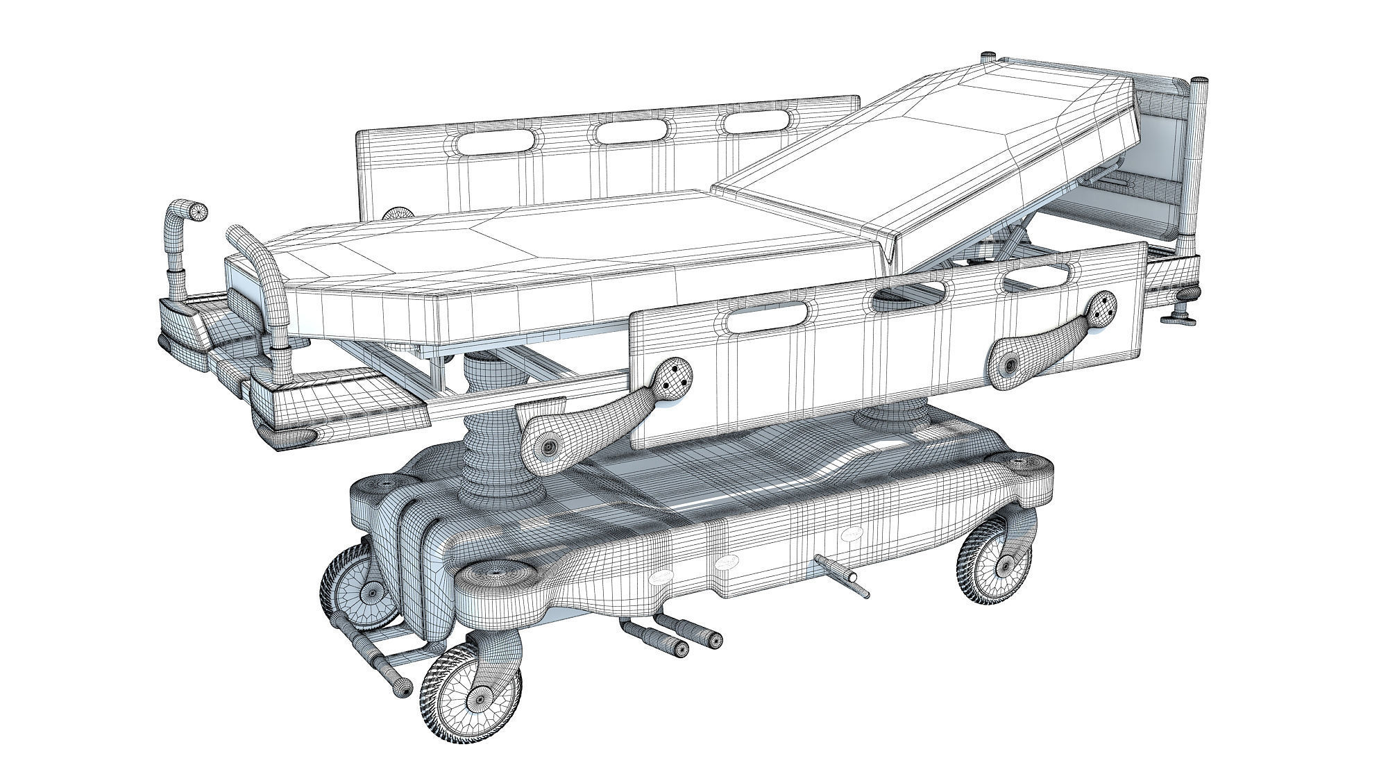 Transport Stretcher 3D model_13