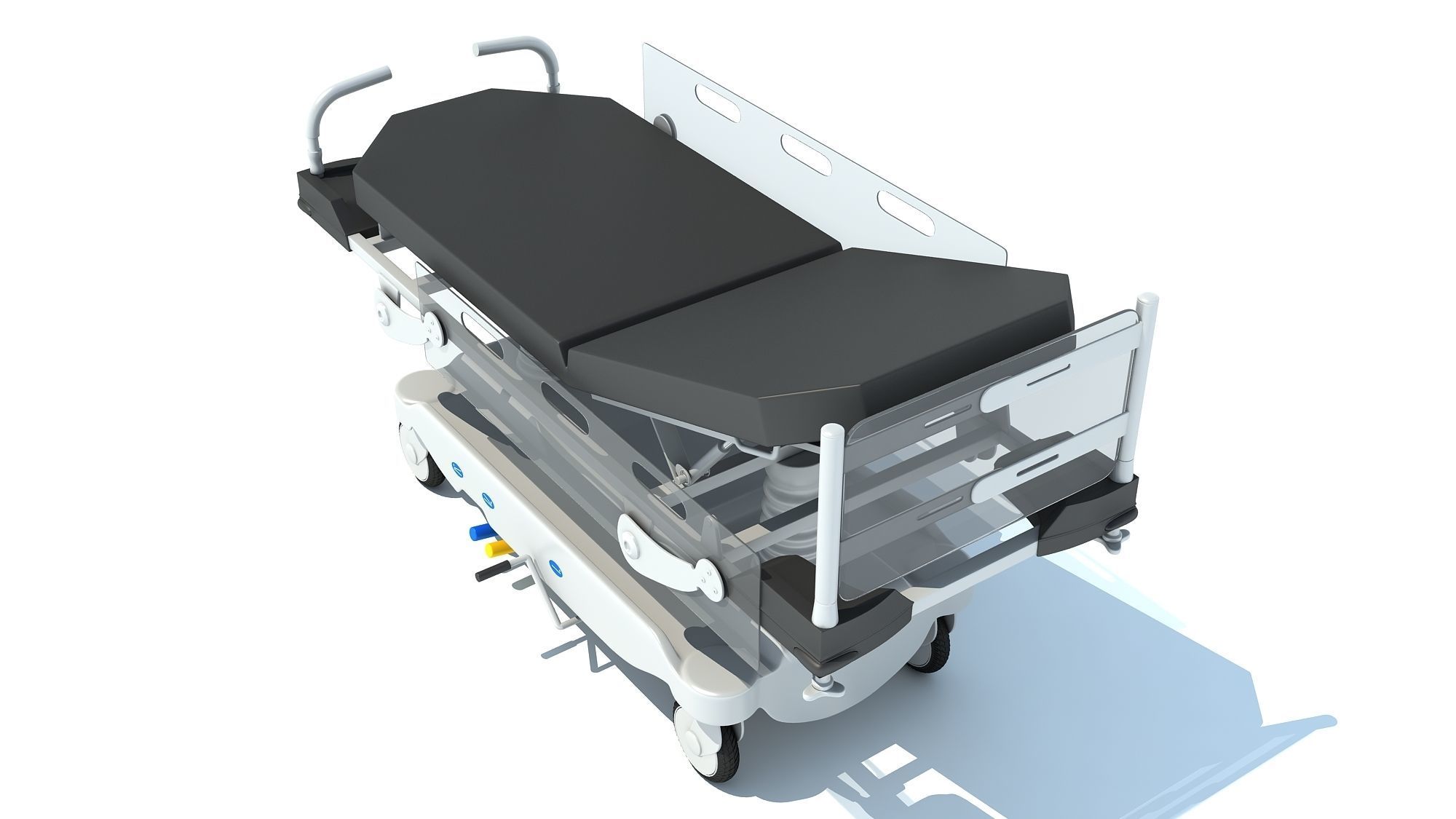 Transport Stretcher 3D model_3