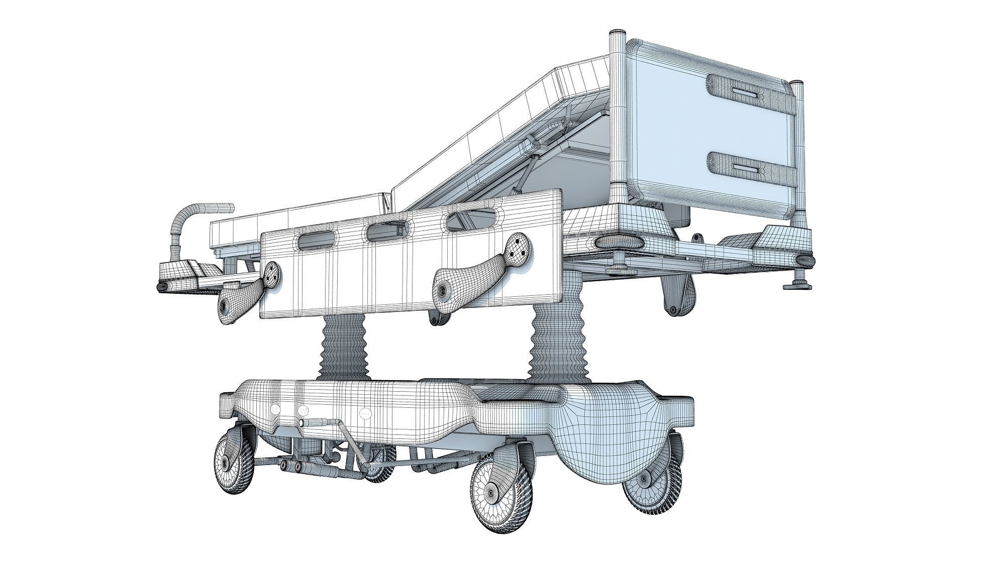 Transport Stretcher 3D model_14