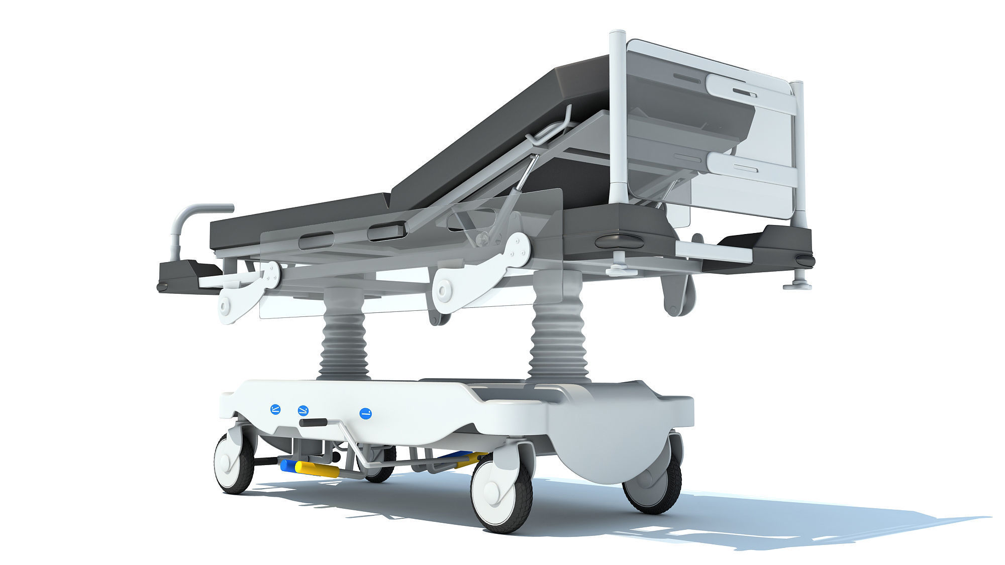 Transport Stretcher 3D model_4