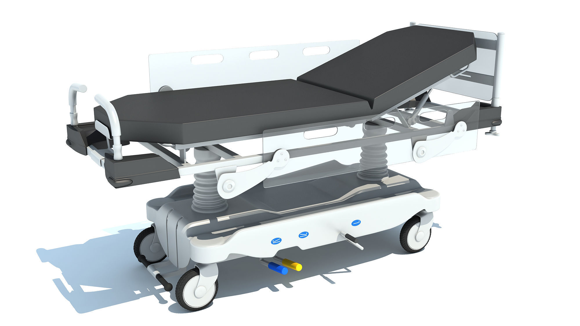 Transport Stretcher 3D model_10