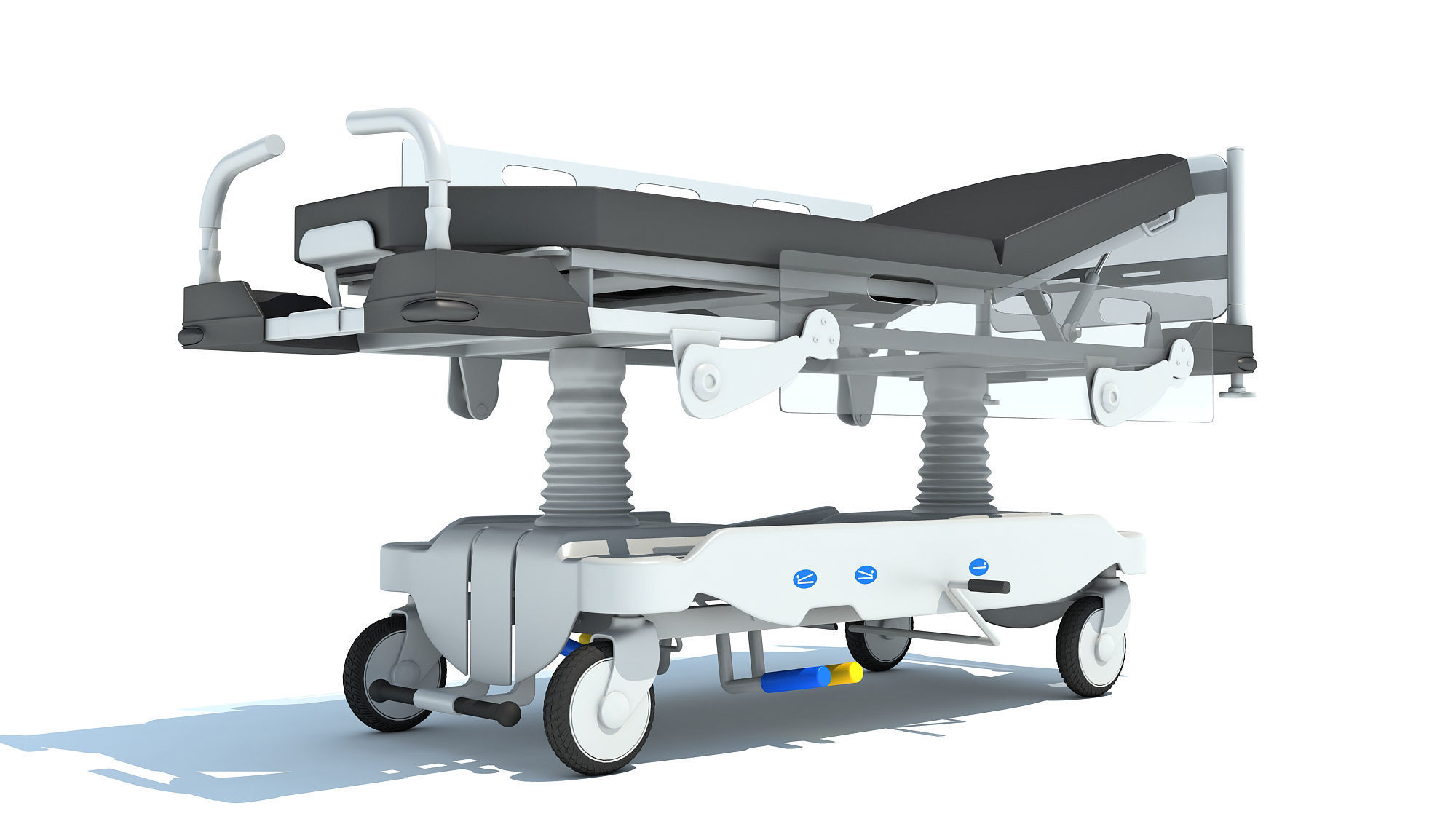 Transport Stretcher 3D model_12