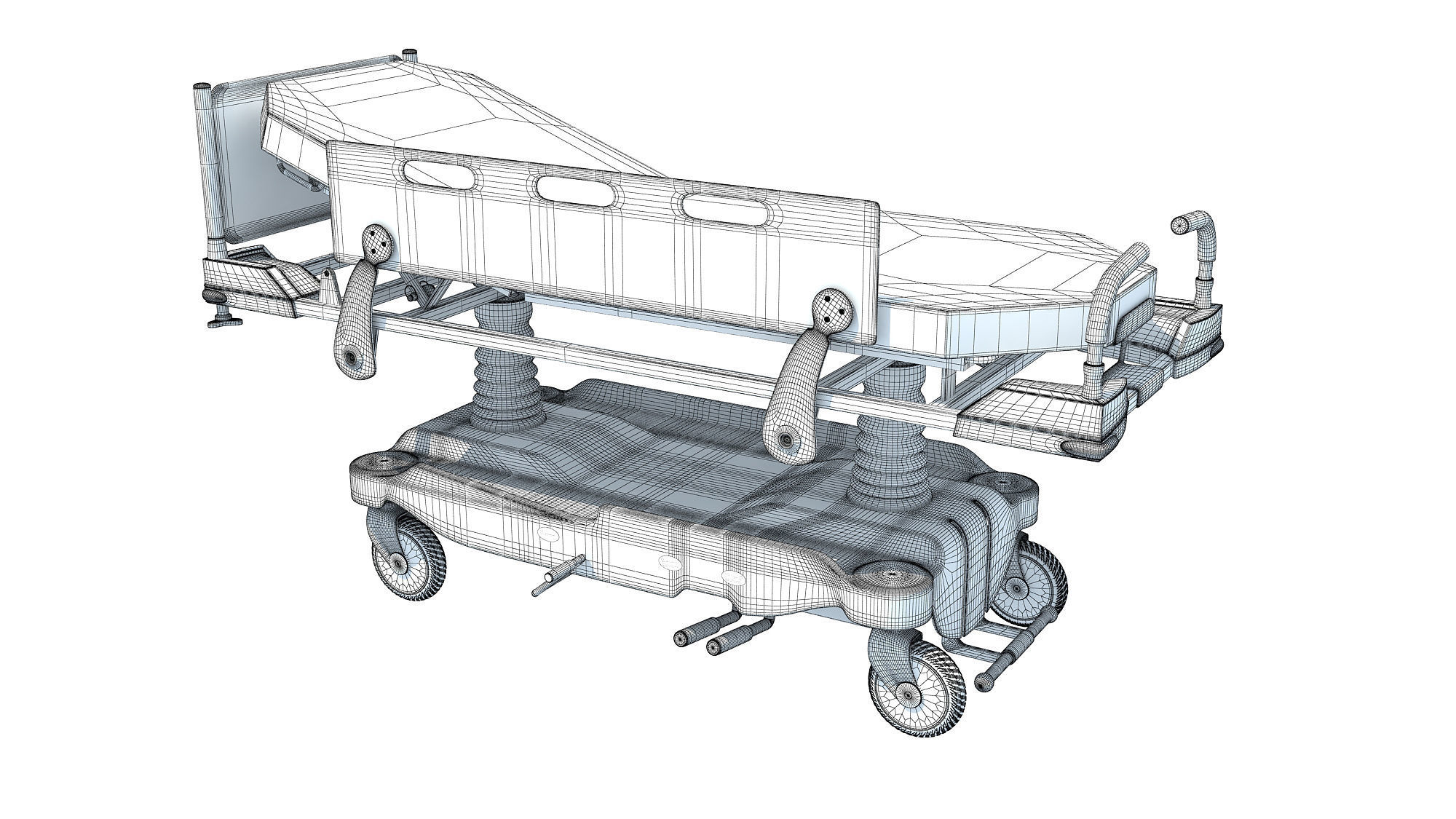 Transport Stretcher 3D model_15