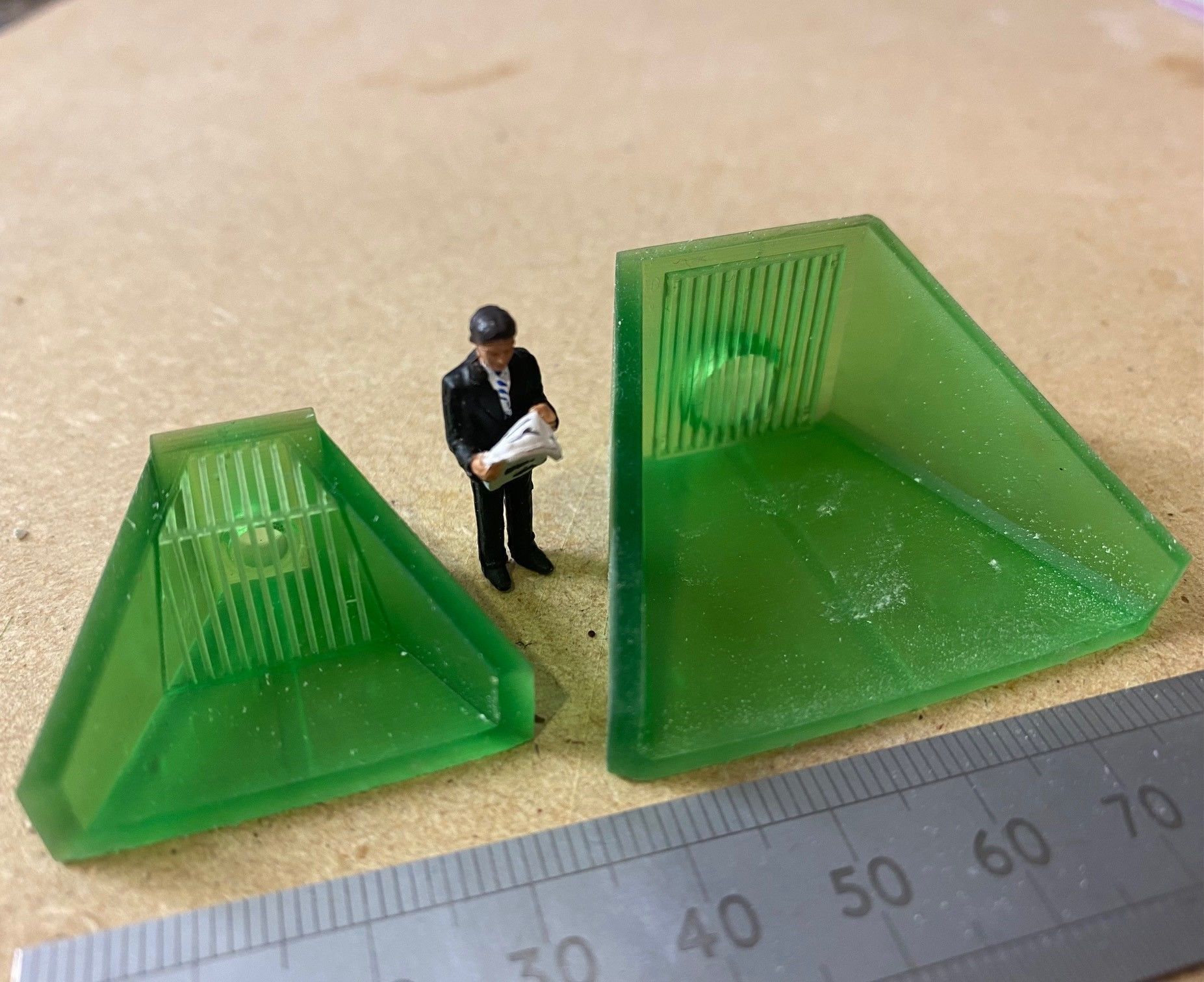 Model Railway Reinforced concrete head wall SPILLWAY OUTFALL 3D print model_17