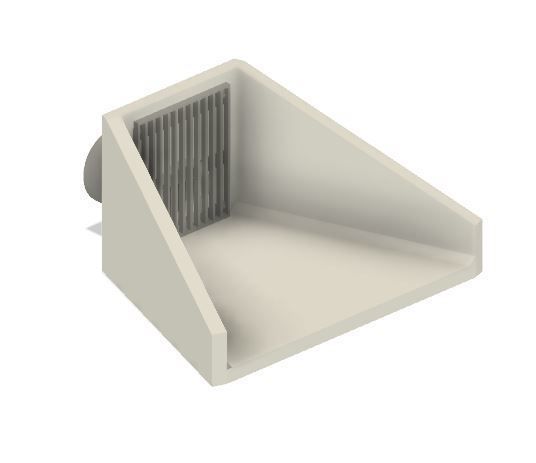 Model Railway Reinforced concrete head wall SPILLWAY OUTFALL 3D print model_3