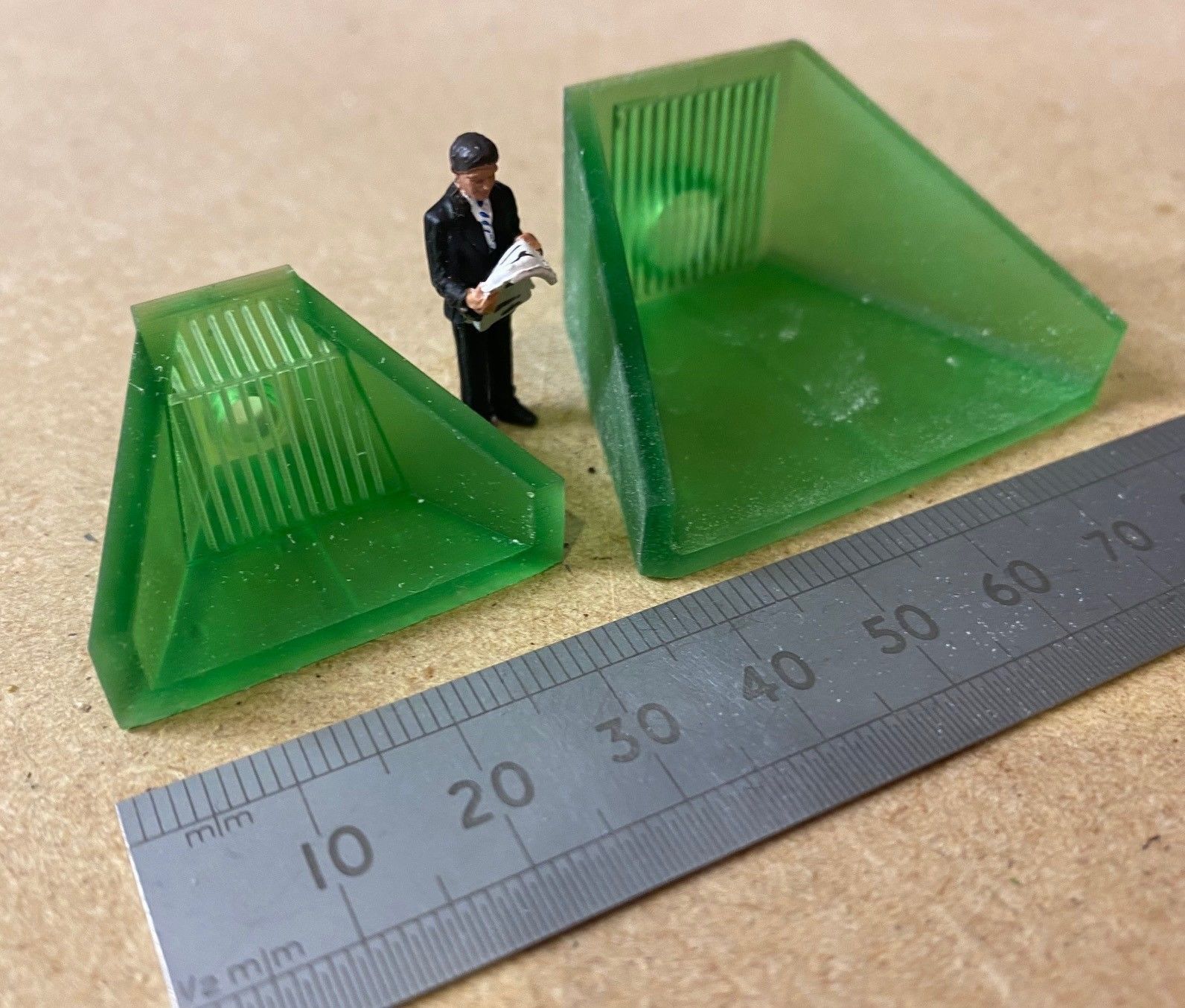 Model Railway Reinforced concrete head wall SPILLWAY OUTFALL 3D print model_4