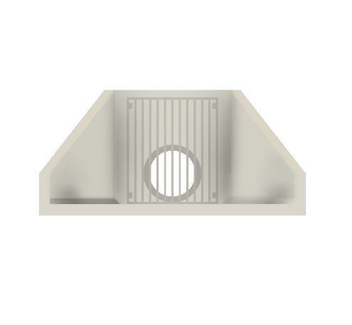Model Railway Reinforced concrete head wall SPILLWAY OUTFALL 3D print model_7