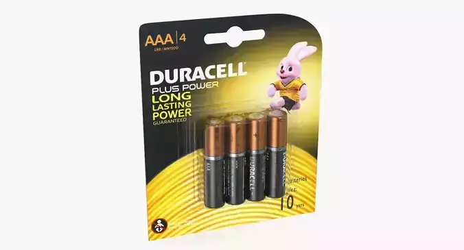 AAA Duracell Alkaline Batteries Package