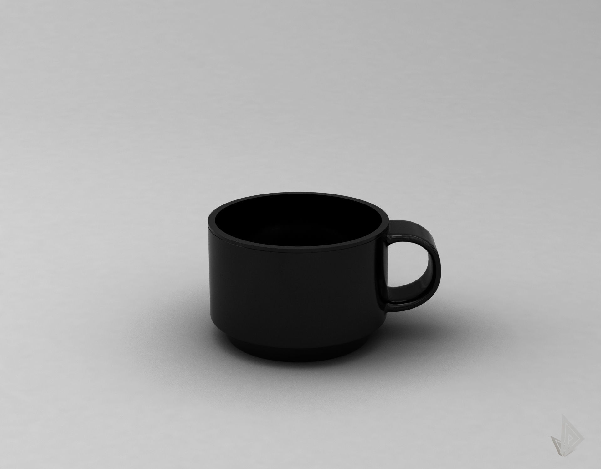 CUP---002 coffee mug 3D print model_3