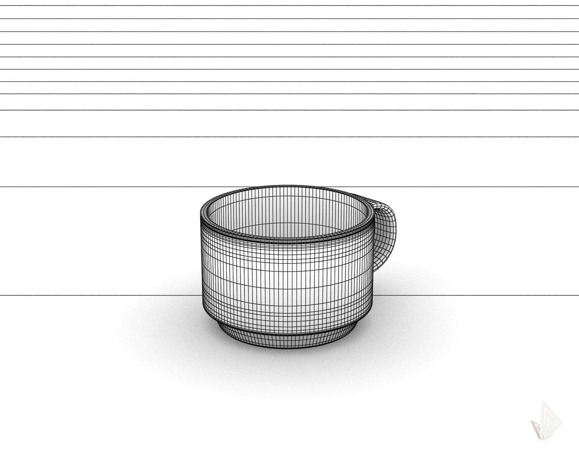 CUP---002 coffee mug 3D print model_26