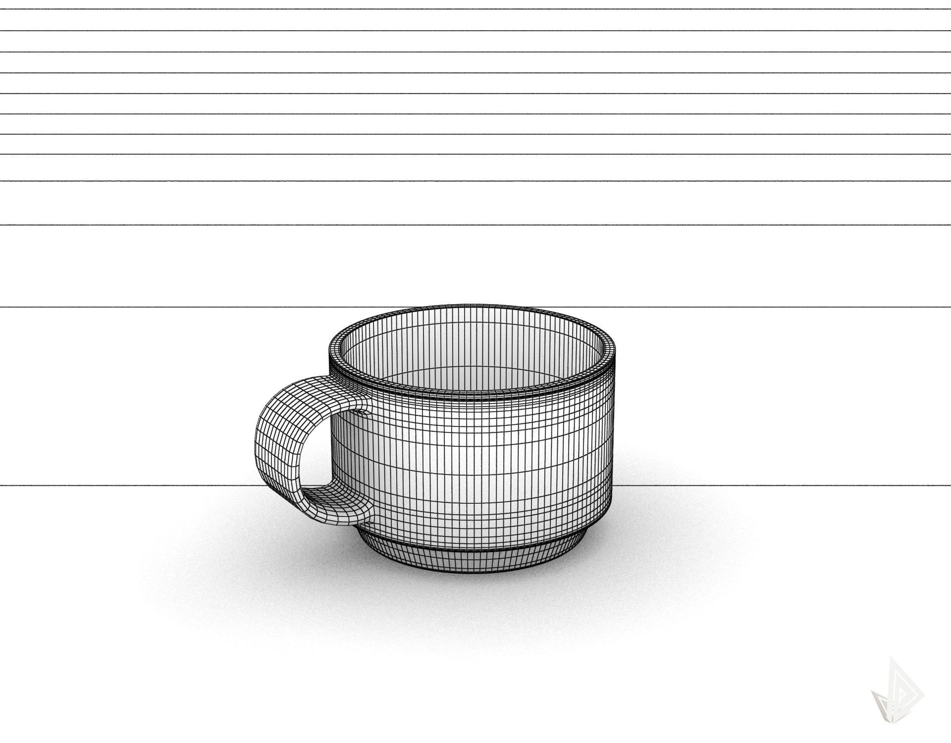 CUP---002 coffee mug 3D print model_34