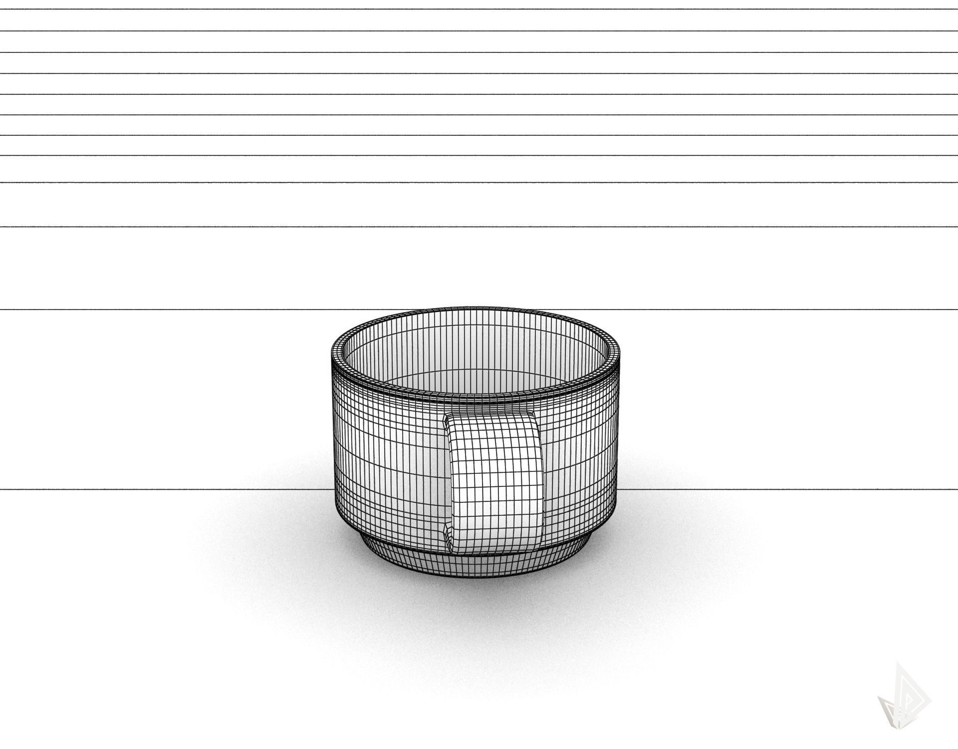 CUP---002 coffee mug 3D print model_37