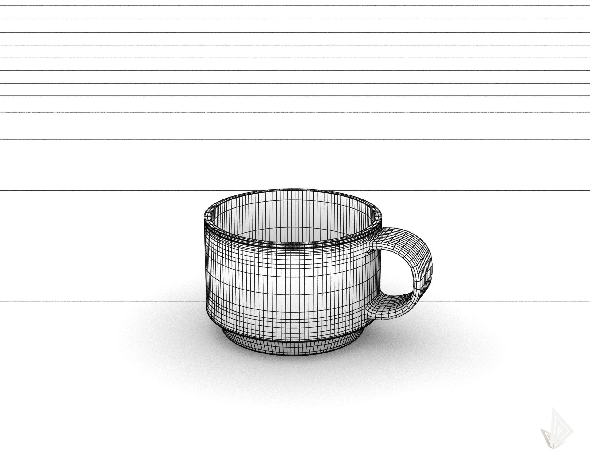 CUP---002 coffee mug 3D print model_40