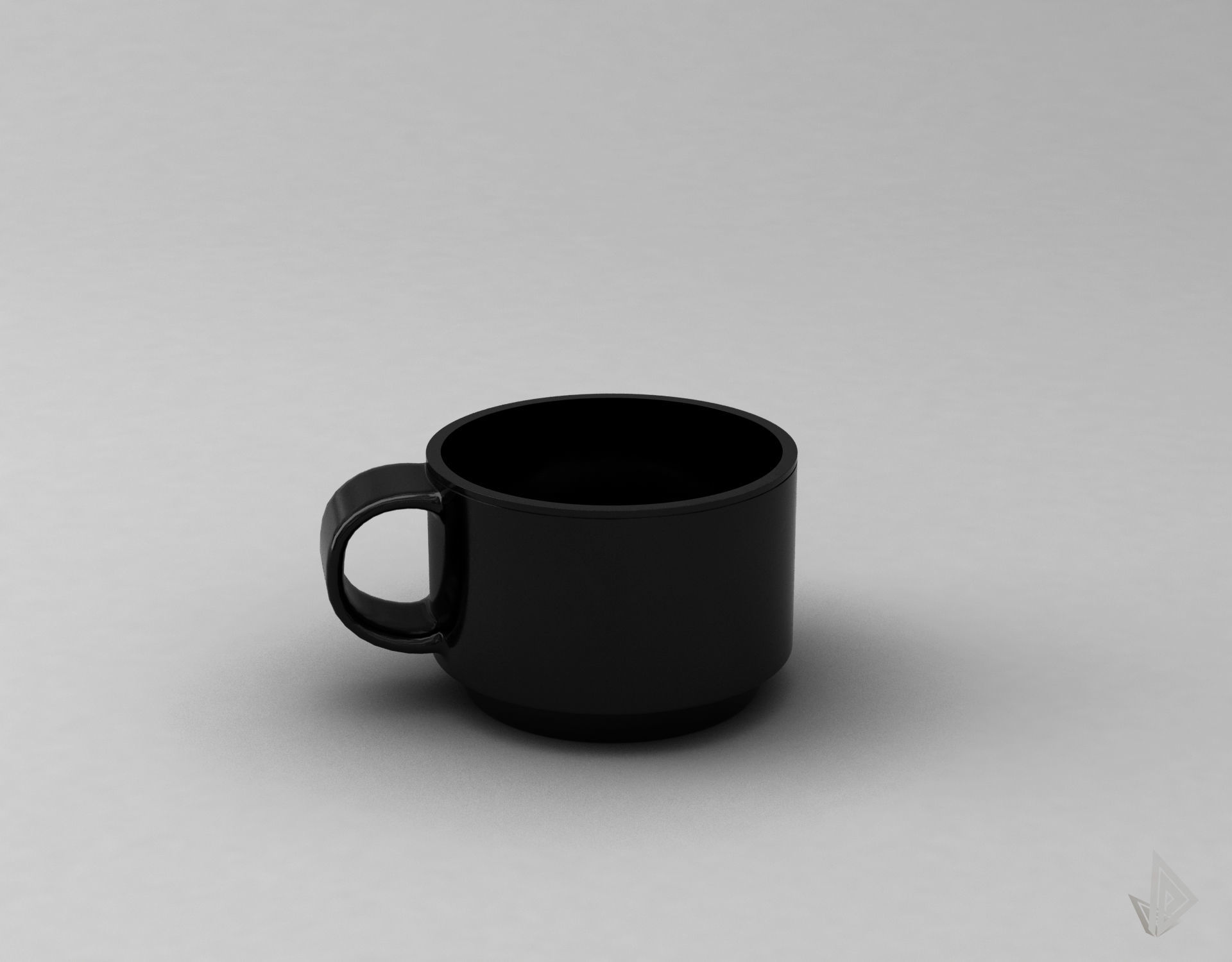 CUP---002 coffee mug 3D print model_12