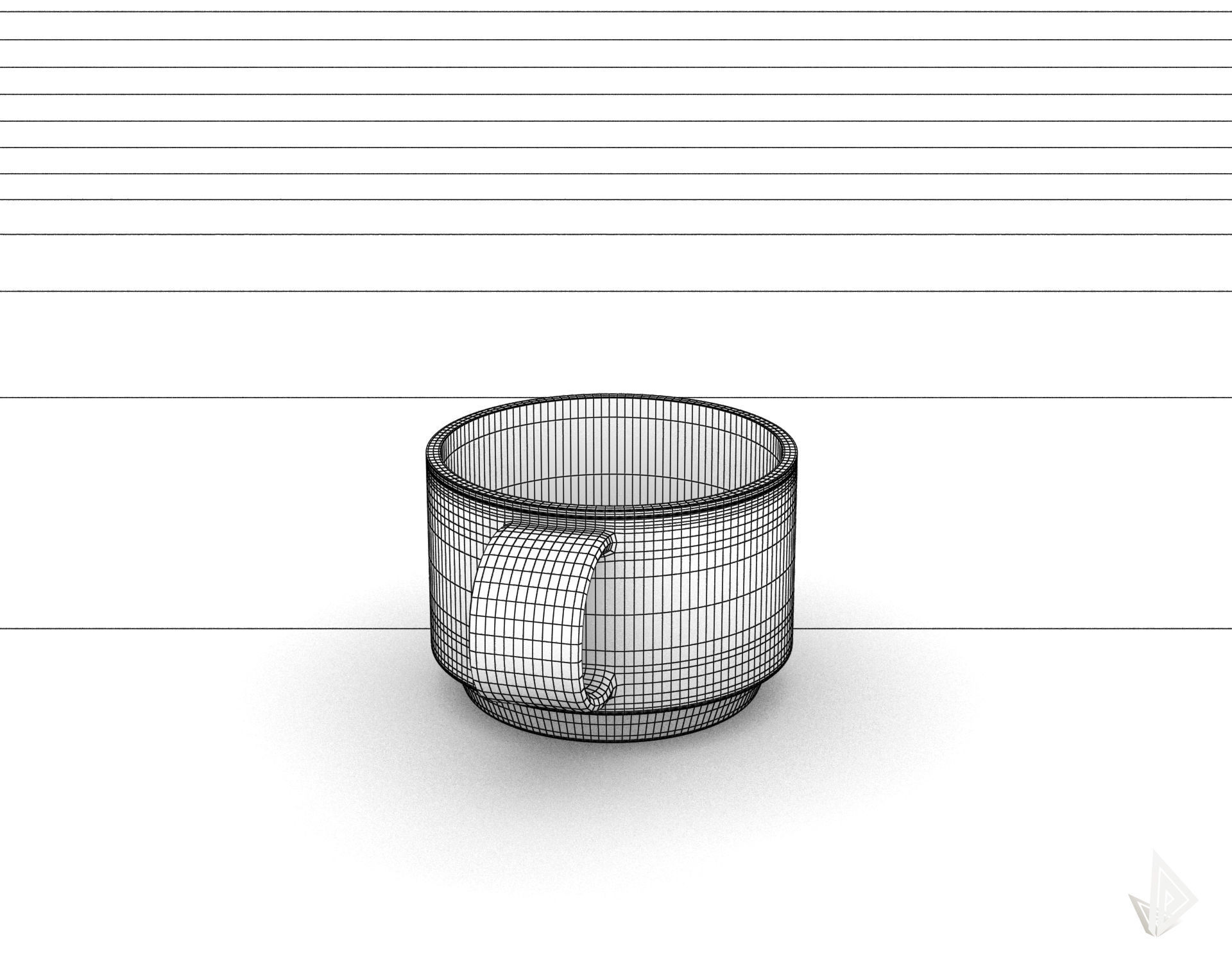 CUP---002 coffee mug 3D print model_36