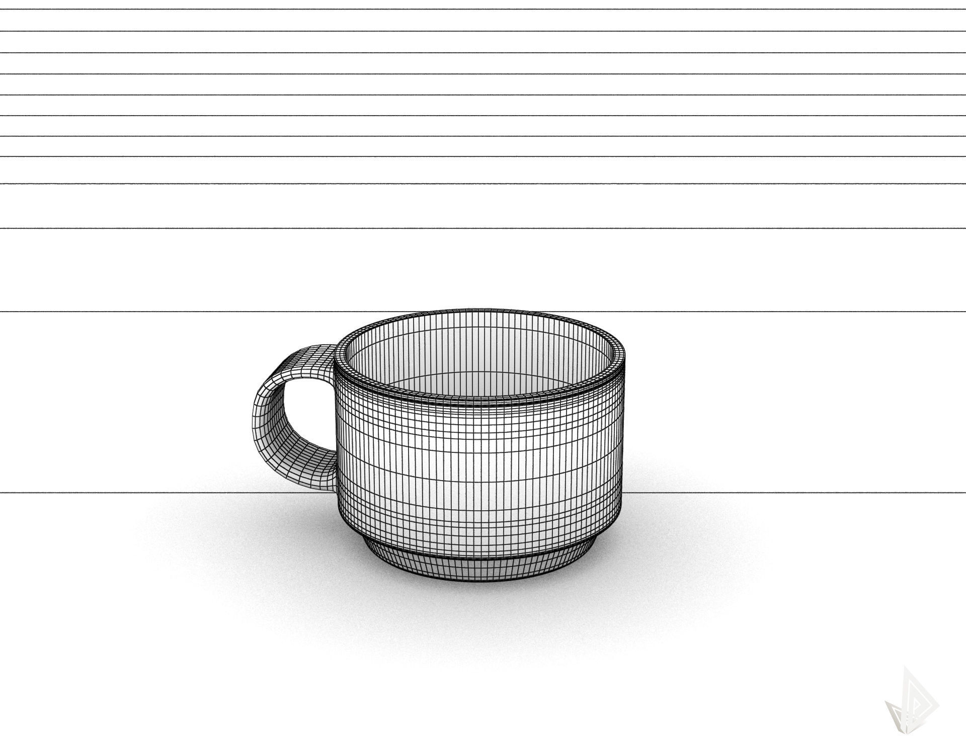 CUP---002 coffee mug 3D print model_32