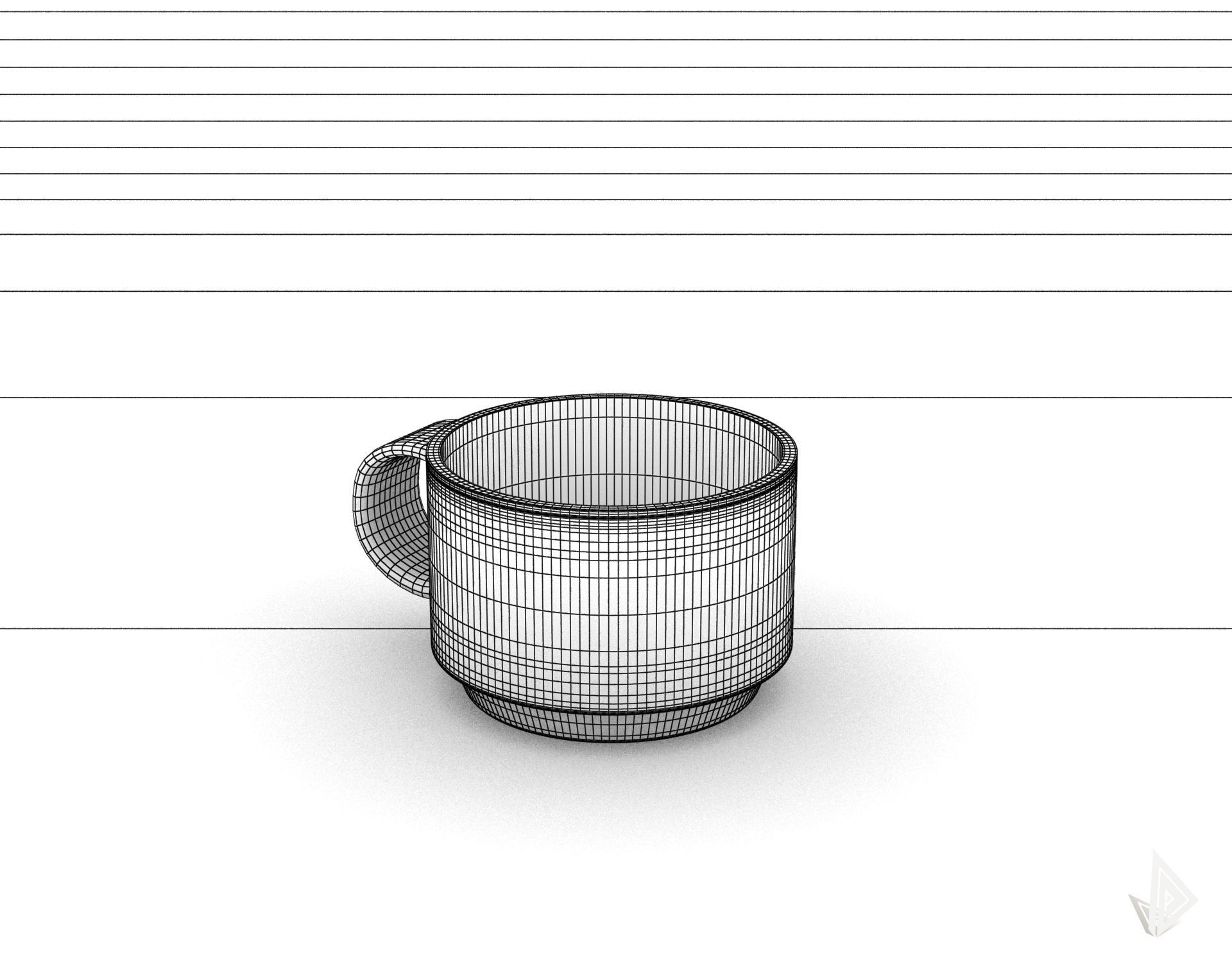 CUP---002 coffee mug 3D print model_31