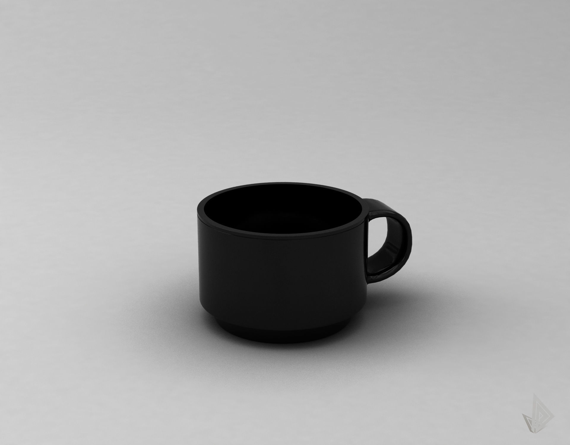 CUP---002 coffee mug 3D print model_4