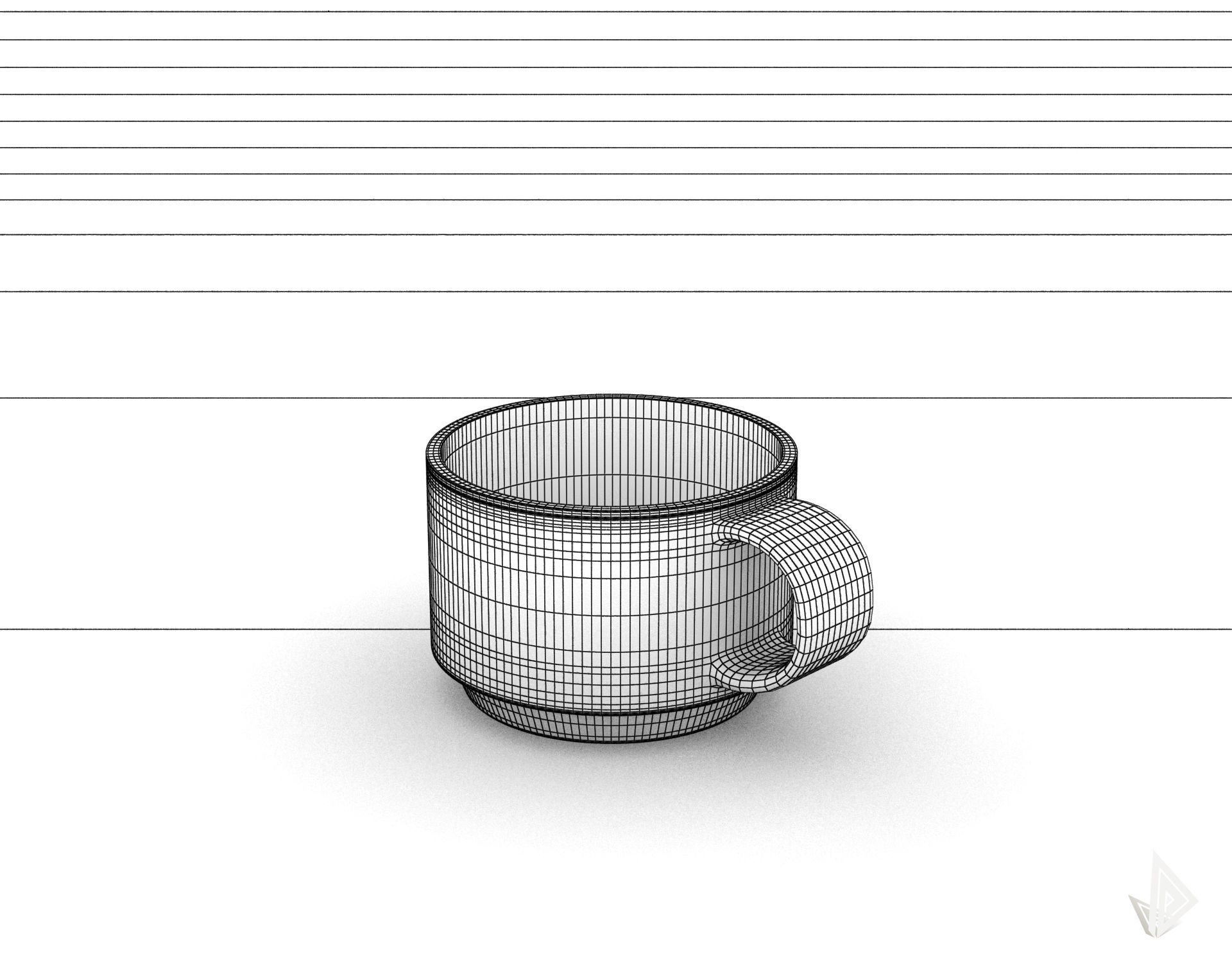 CUP---002 coffee mug 3D print model_39