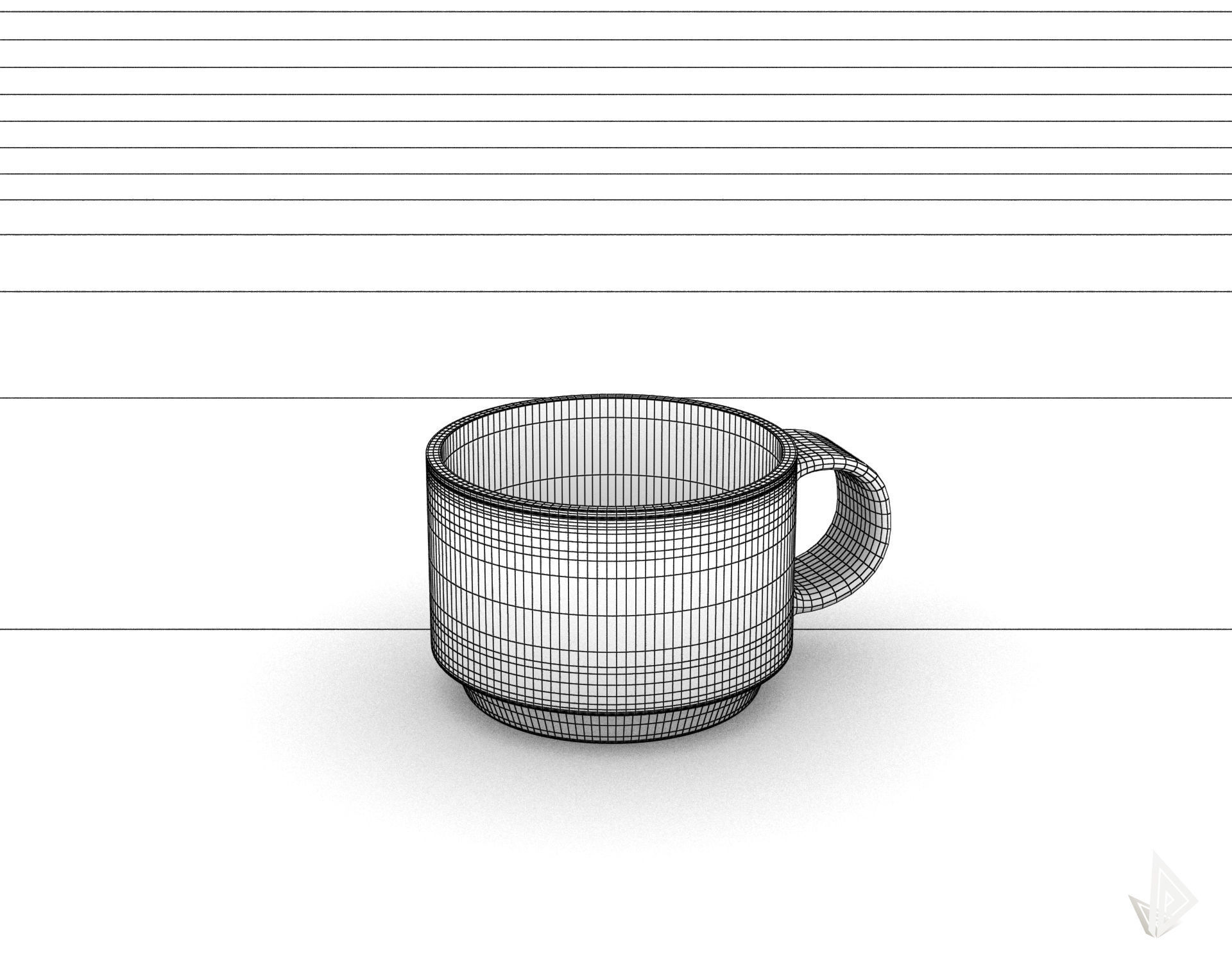 CUP---002 coffee mug 3D print model_25