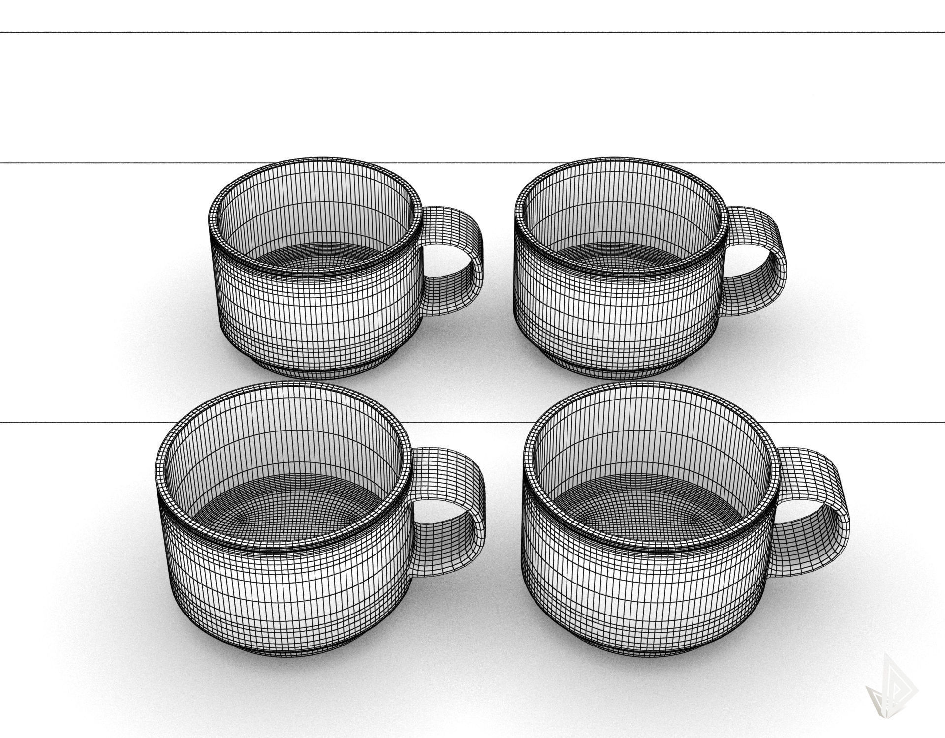 CUP---002 coffee mug 3D print model_23