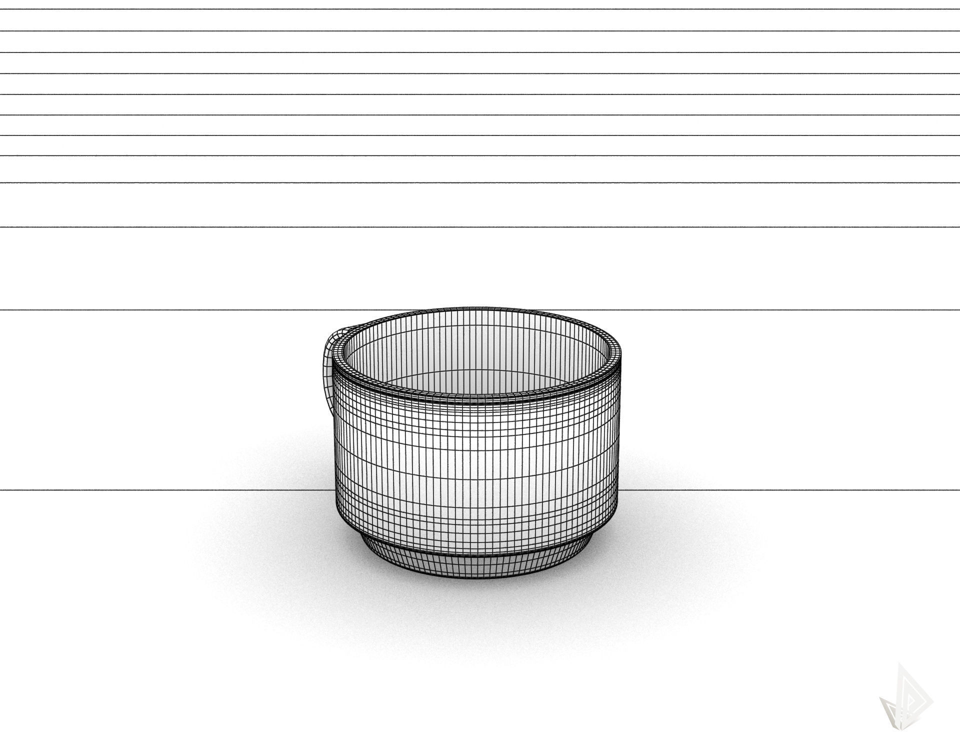 CUP---002 coffee mug 3D print model_30