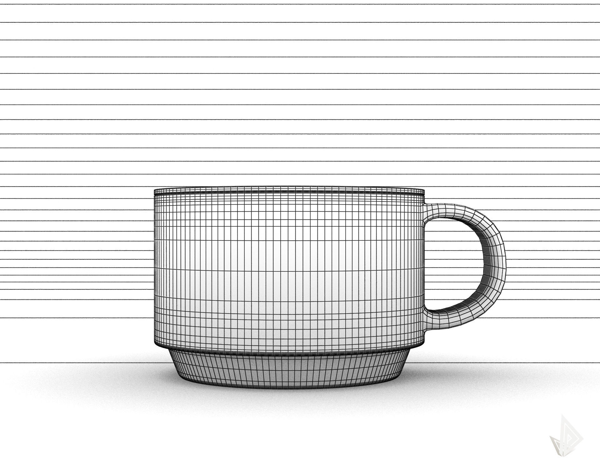 CUP---002 coffee mug 3D print model_41