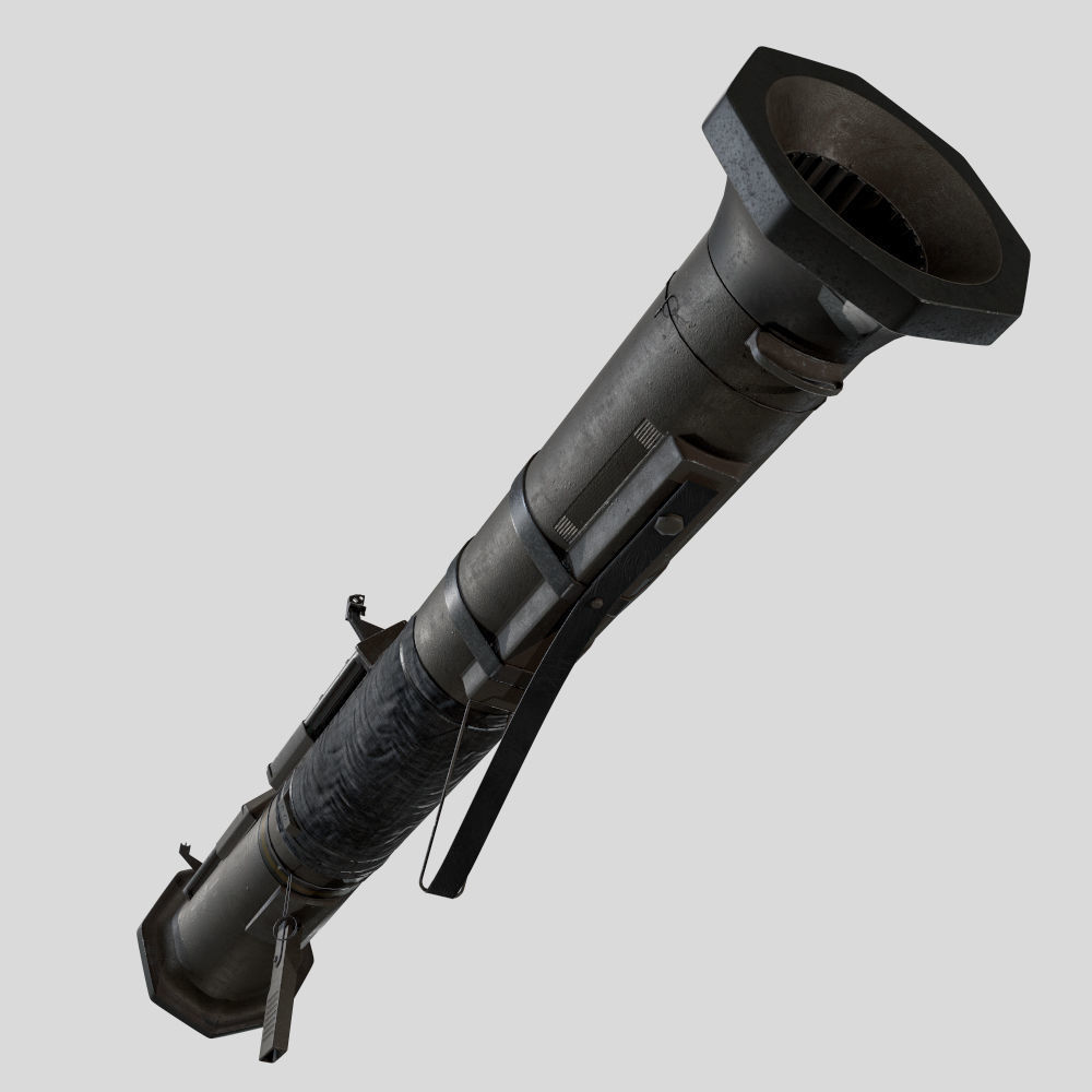 AT4  rocket launcher Low-poly 3D model_13