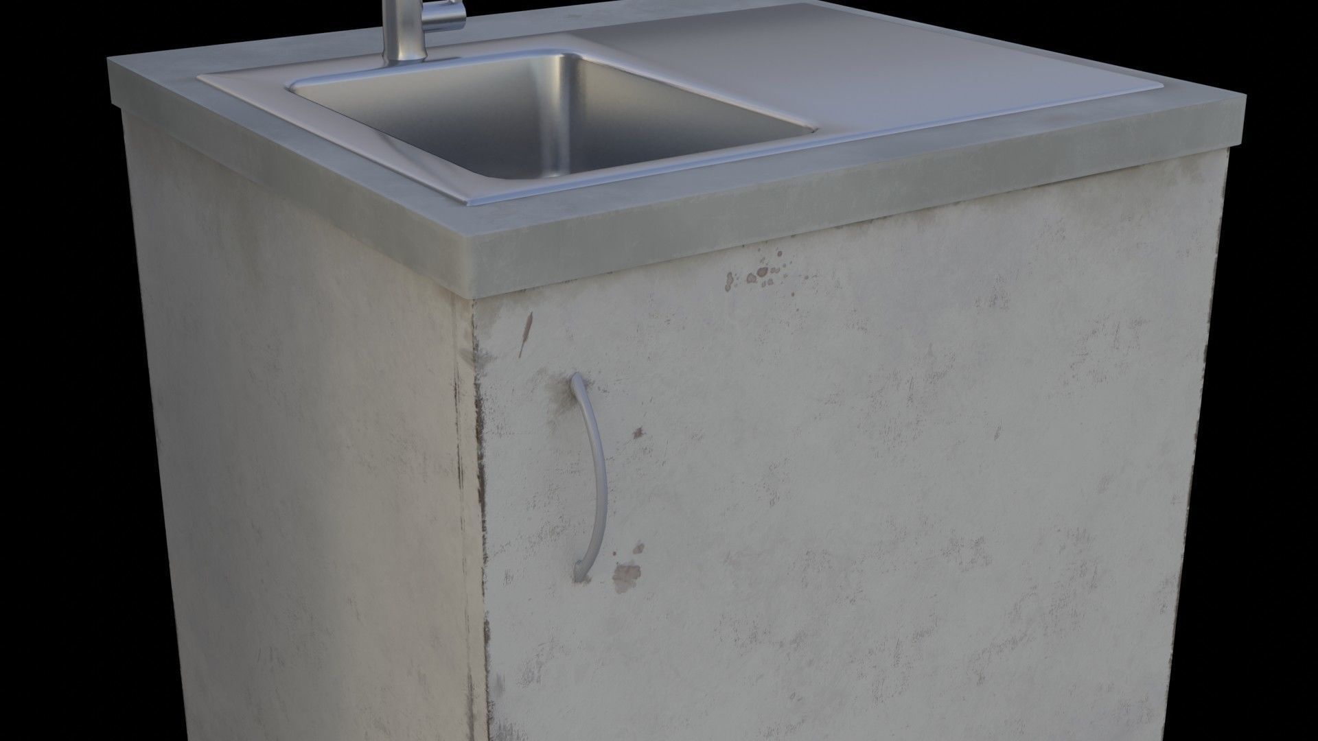 Rusty kitchen appliances  3D model_2