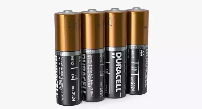 AA Duracell CopperTop Alkaline Four Batteries