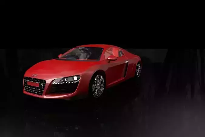 Car Rigged Model AUDI R8