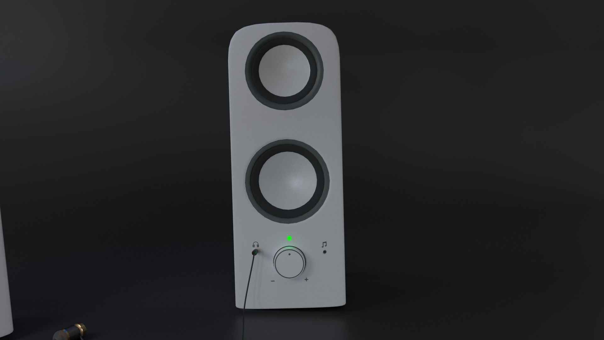 PBR Highpoly Speakers and earphones 3D model_6