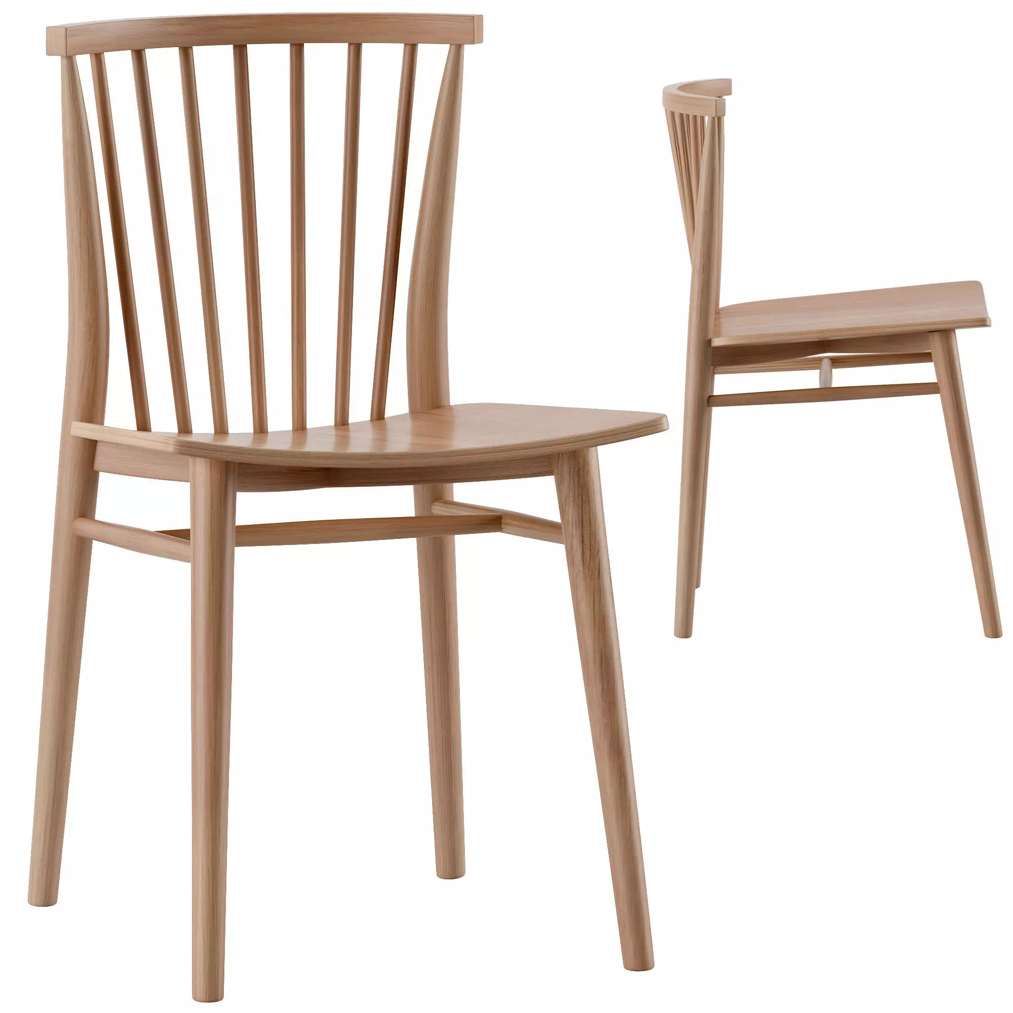 RUS Chair Low-poly 3D model