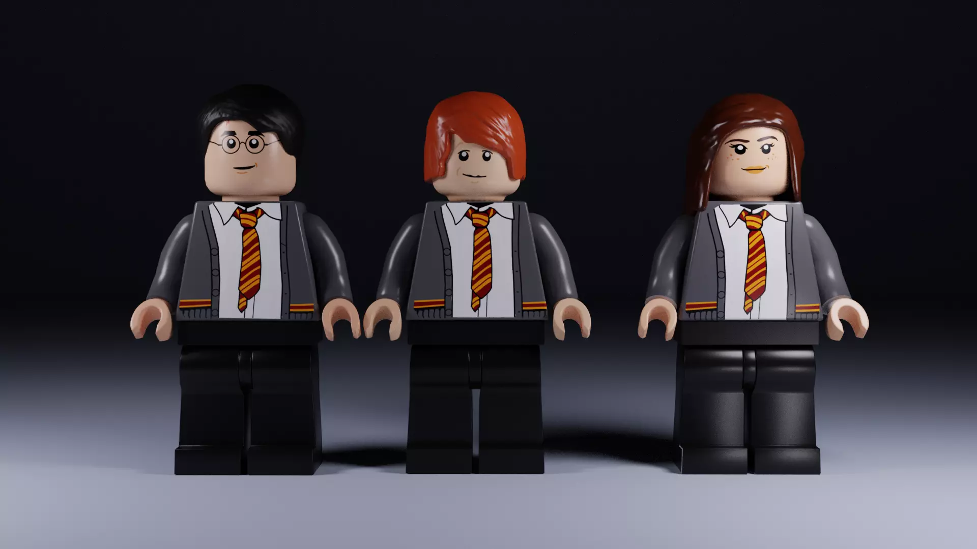LEGO Harry Potter Game Ready Characters Low-poly 3D model