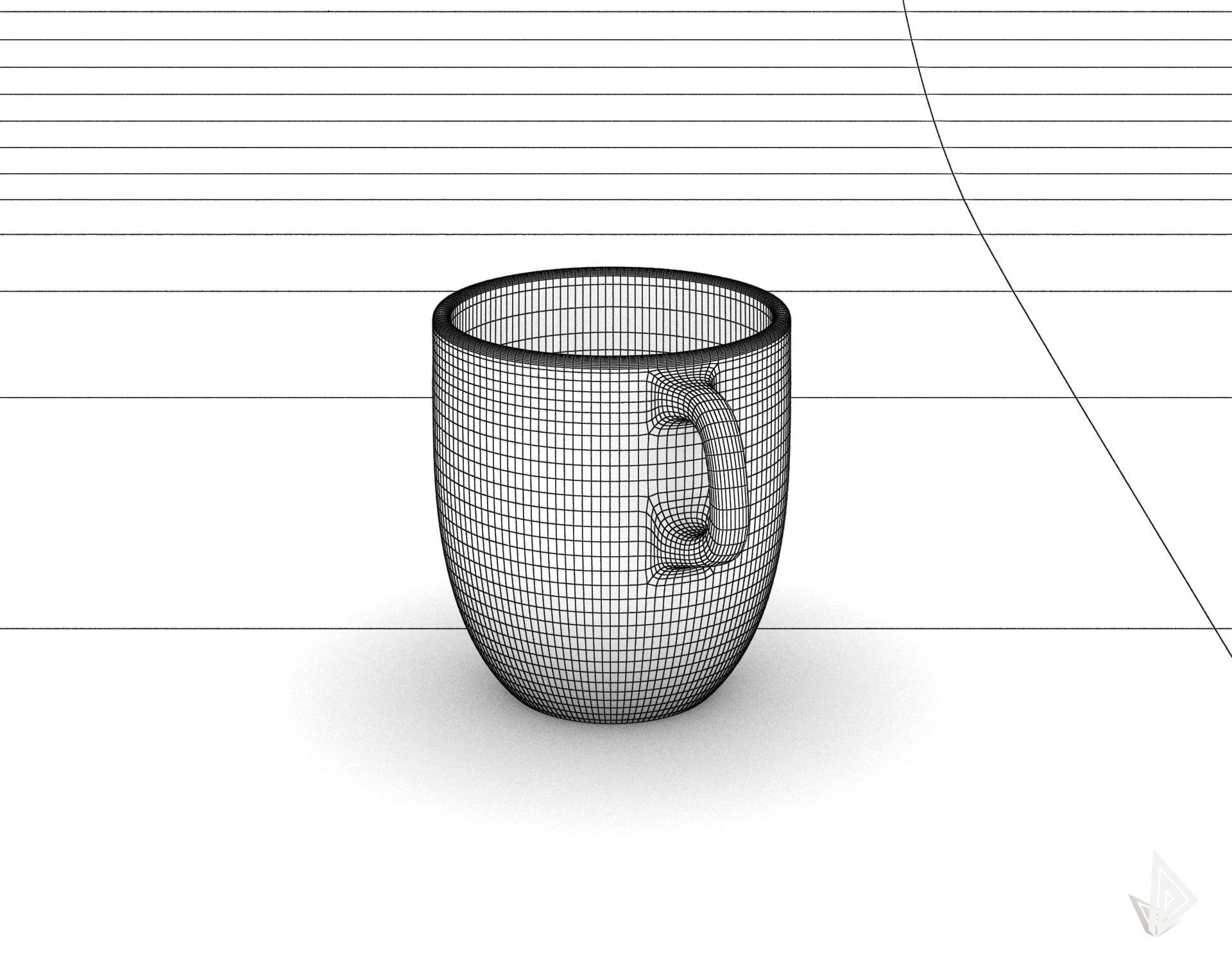 CUP---007 cup with two handles 3D print model_39