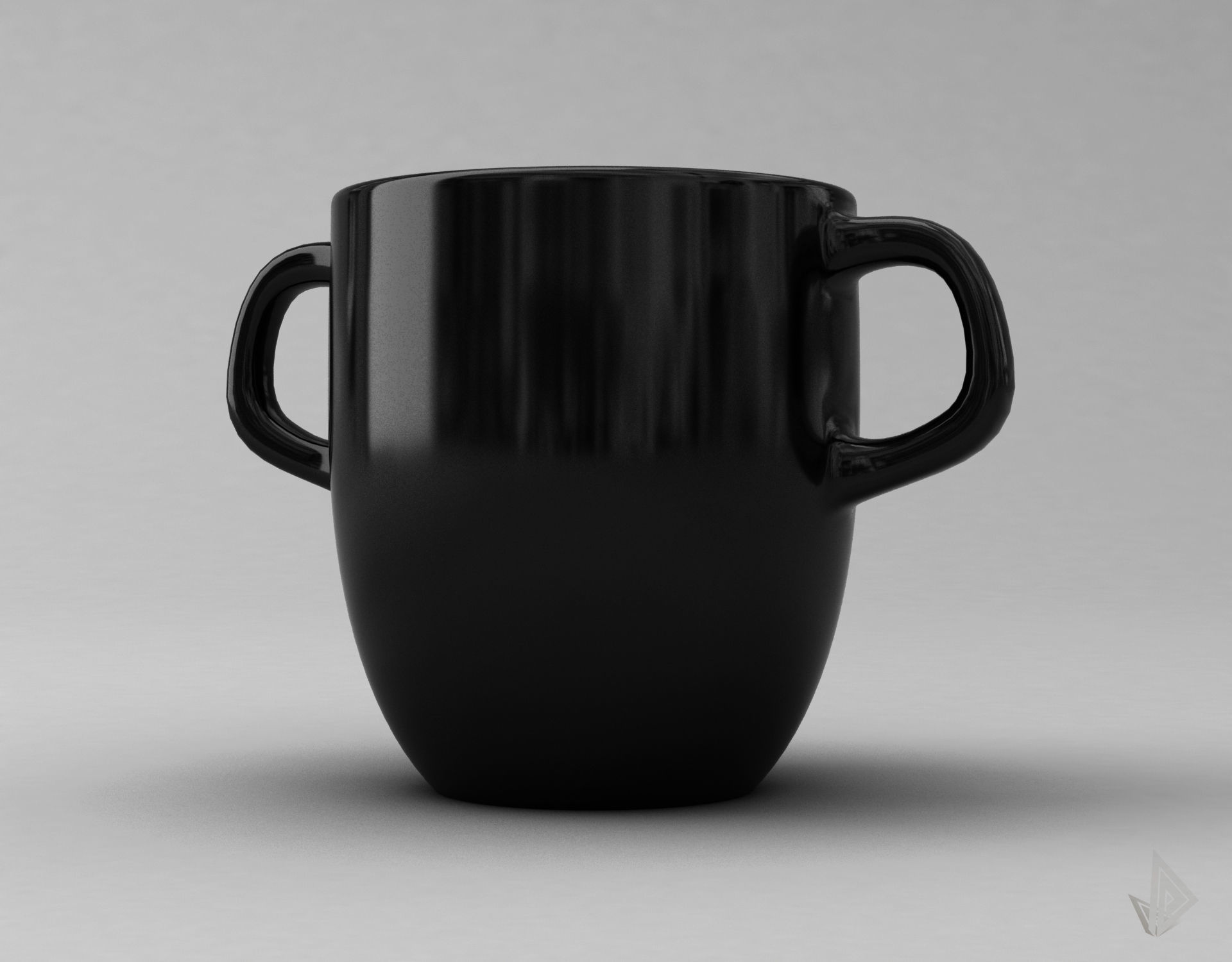 CUP---007 cup with two handles 3D print model_20