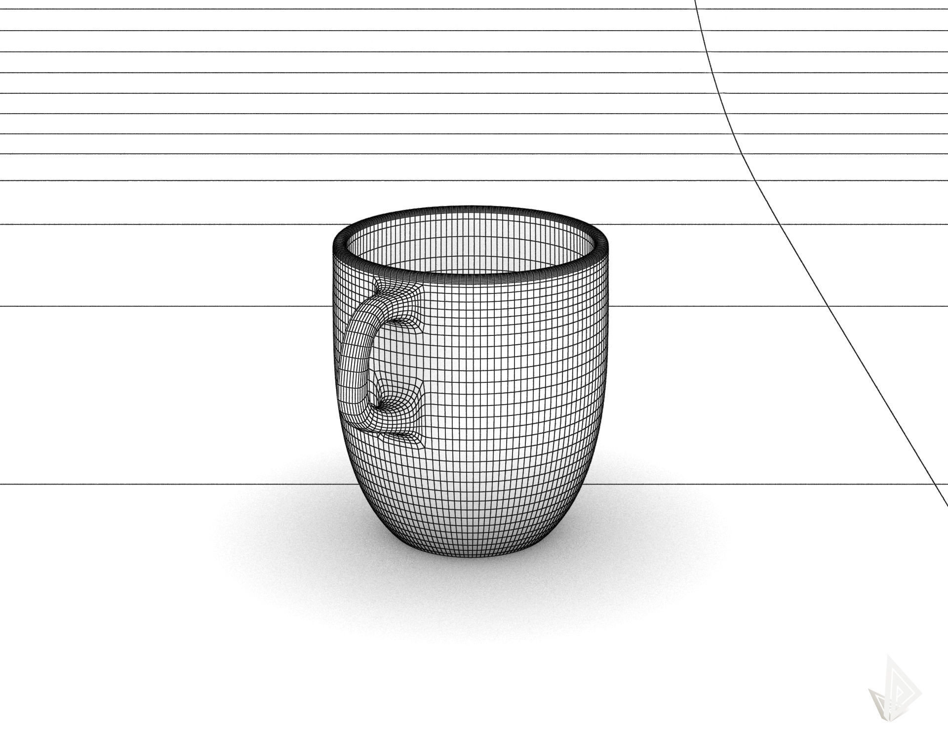 CUP---007 cup with two handles 3D print model_28