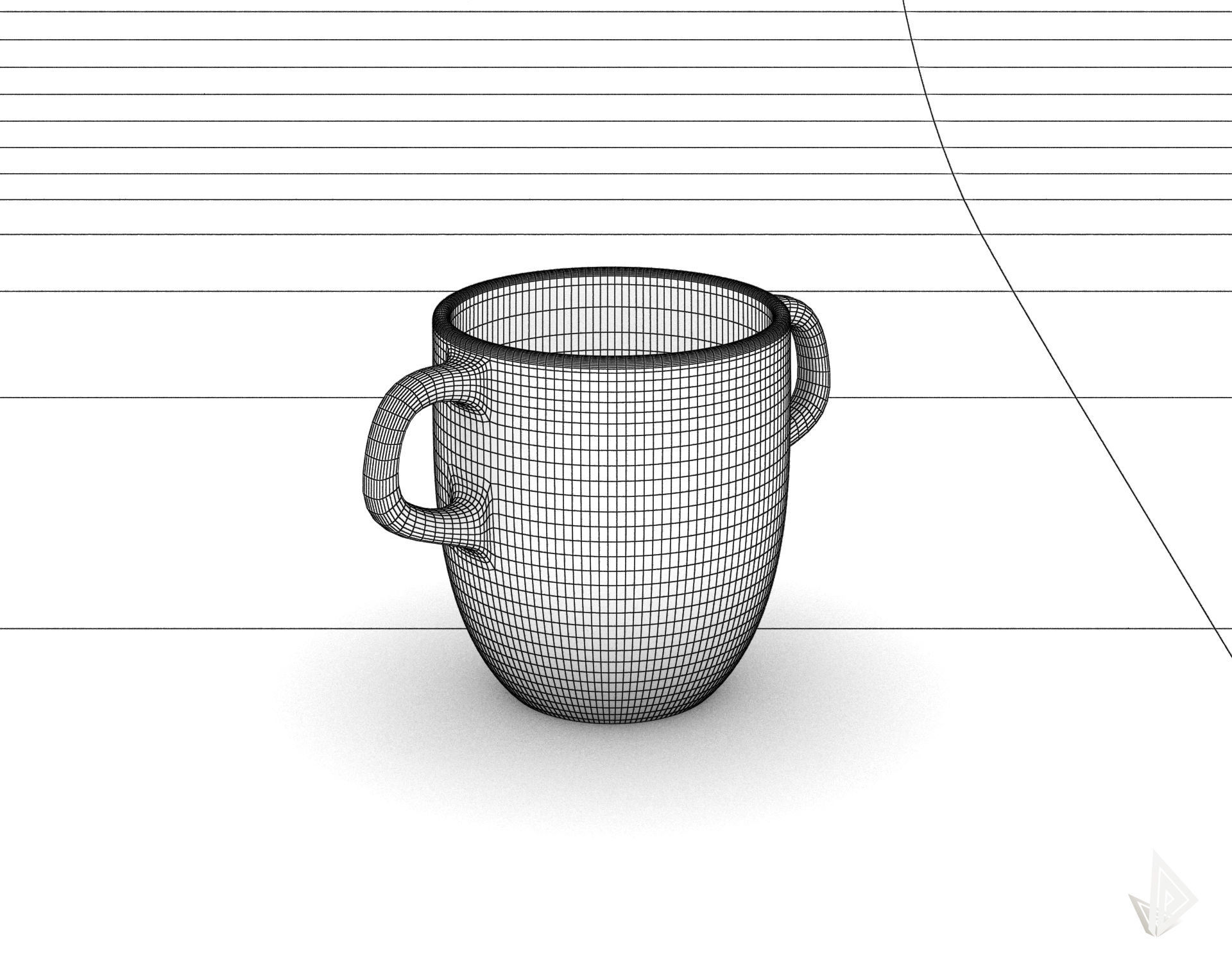 CUP---007 cup with two handles 3D print model_27
