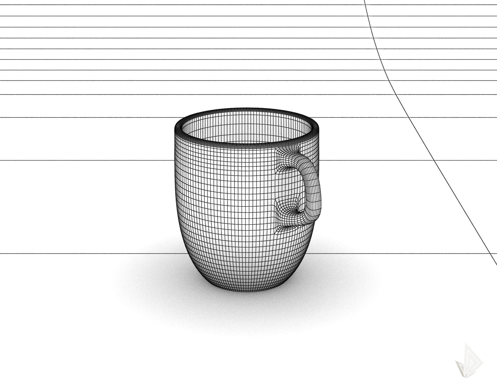 CUP---007 cup with two handles 3D print model_31