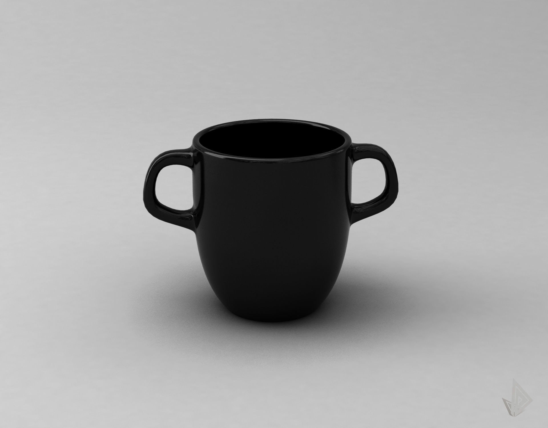 CUP---007 cup with two handles 3D print model_13