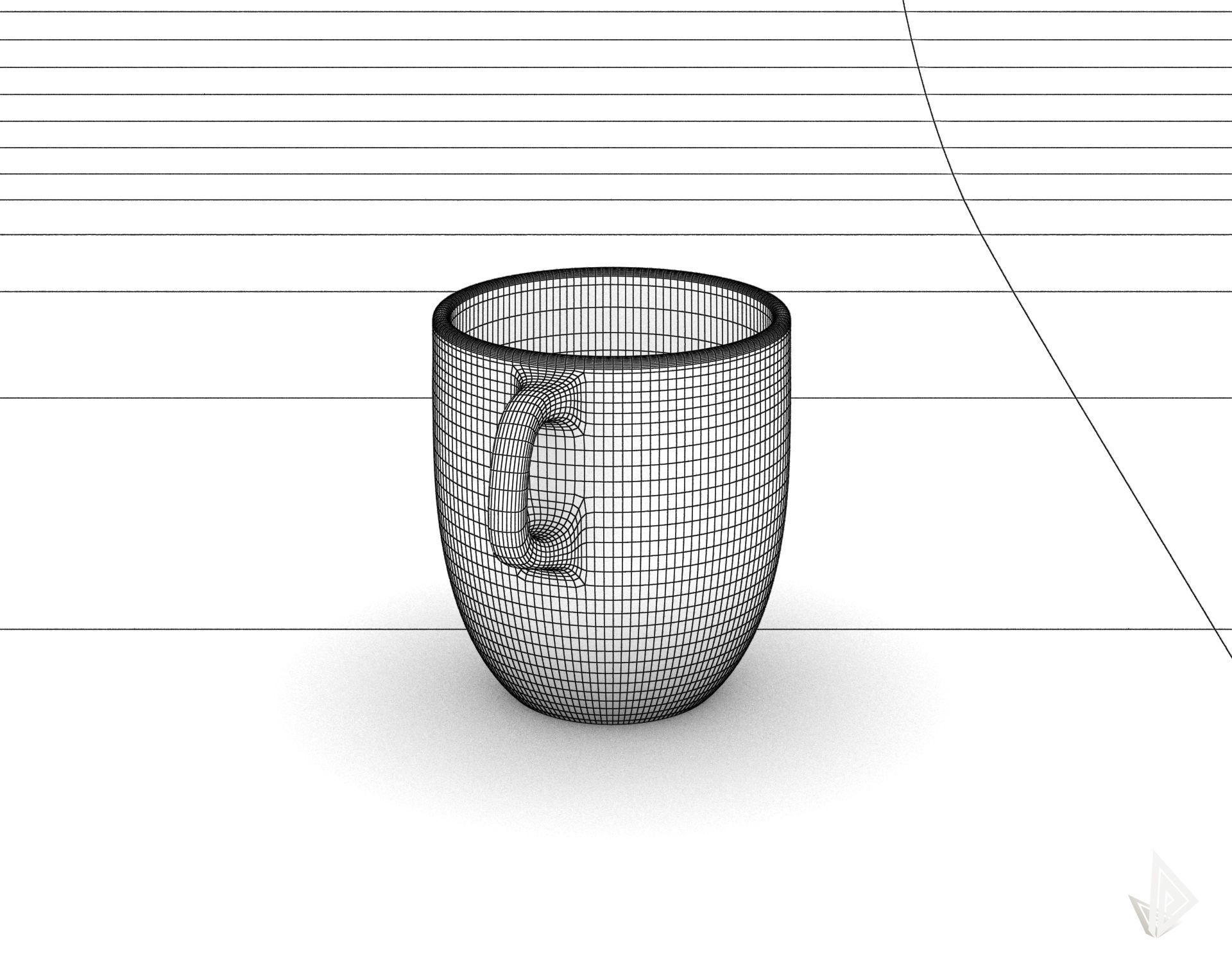CUP---007 cup with two handles 3D print model_37