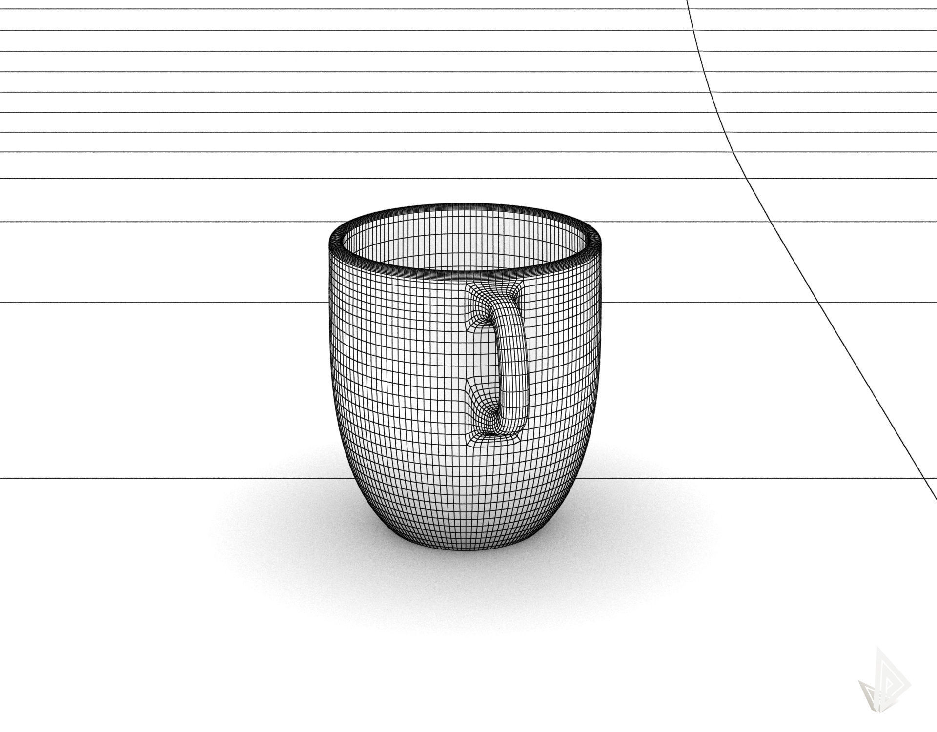CUP---007 cup with two handles 3D print model_30