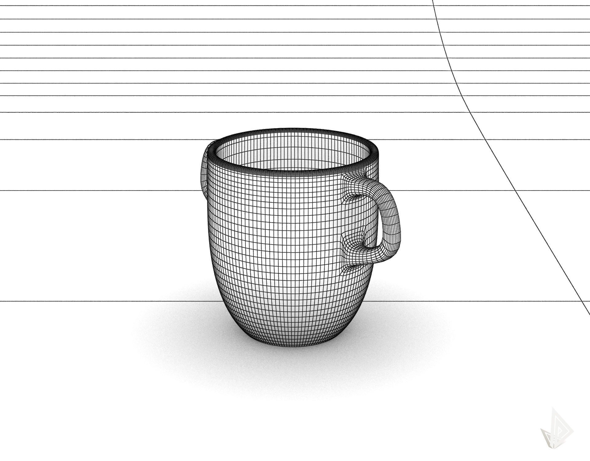CUP---007 cup with two handles 3D print model_40